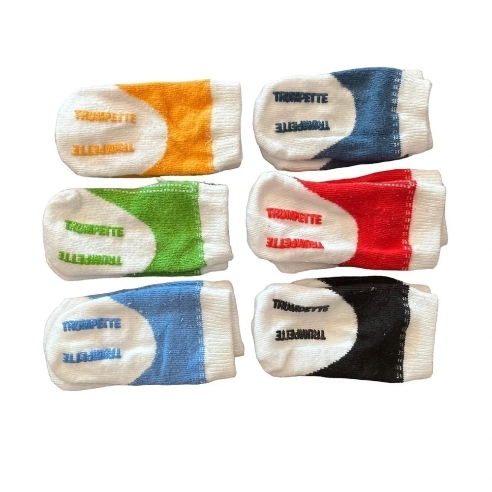 Bundle of 11 pairs of high-quality baby socks including 6 multicolor Trumpette